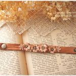 ＊（茶）お花４つの乙女ブレス