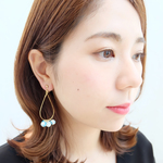 大振りヴィンテージイヤリング・ピアス　Ines-120