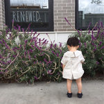 ②子ども服☆ダブルガーゼオシャレ襟Tシャツ