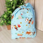 巾着袋(24cm×18cm)＊給食袋＊入園入学/通園通学【95-A】