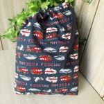 巾着袋(24cm×18cm)＊給食袋＊入園入学/通園通学【83-A】