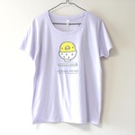 ひよこめしTシャツ girls-L ミルキーパープル