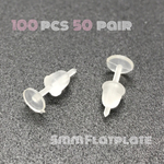 100個 ＊ 5mm平皿 樹脂ピアス