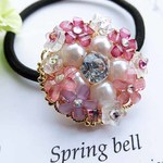 pink bouquet ヘアゴム　レジン