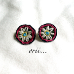 花柄ピアス
