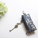 【K様専用ページ】リバティ*リールキーケース【ランドセル/リュック･イヤフォン収納にも】Capelネイビー
