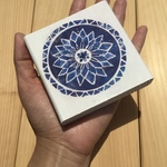 ▼木製オブジェ▼フォトパネル★曼荼羅マンダラ★ミニ　インテリア