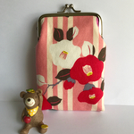  【送料無料】 和柄シガレットケース(ピンク、裏地   赤)