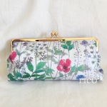 libertyのがま口ポーチ♡