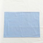 ランチョンマット　ギンガムチェック 水色