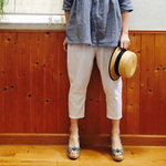 コットンリネンサルエルパンツ 