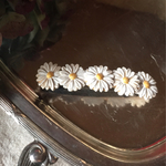 なかよしお花のシンプルバレッタ