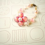 お花のブレスレット（ピンク）