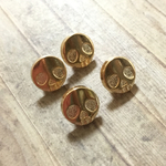 ガイコツ スカル  ボタン 1cm 4個セット 