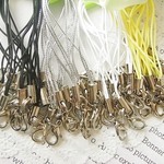 カニカン付ストラップ　4色40本セット　パーツ　お試しアソート　夏色