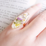 LLLL様専用ページ☆flowerオーバルリング【2サイズから選べます】ホワイト