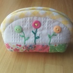 かわいいお花のパッチワークポーチ！(小)✨
