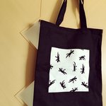 トートバッグ　やもり