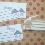 お家のFROM　消しゴムはんこ