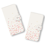 手帳型 Heartful♡  ハート スマホケース iPhoneXR XS Max XS X 8 8Plus 7 7Plus SE Xperia Galaxy ARROWS 多様機種対応