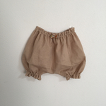 ミルクティー色のダブルガーゼパンツ