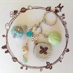 和菓子キーホルダー<紫陽花>