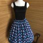 【セール】✴︎USAコットン✴︎アザミ柄✴︎ボリュームスカート✴︎