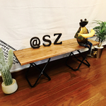 ＊無垢材の折りたたみテーブル＊幅80～90cm＊