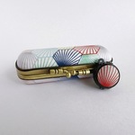 がまぐち印鑑ケース (ヘキサゴン柄)