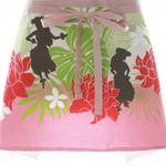 【sale】1080円→900円 レア柄フラガール☆ハワイアン柄☆カフェ エプロン　⑧