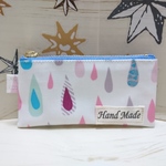 【sale】しずく柄＊ラミネート＊ミニミニポーチ