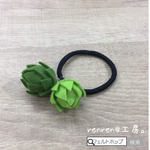 フェルト ホップ ヘアゴム ダブル