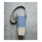 再販【サイズオーダー】　水筒カバー　stripe / blue