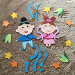 7月 壁面 ♡たなばた♡