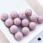 [10pcs] 20mm Light Grey Purple Acrylic Beads - アクリルビーズ　ライトグレーパープル