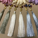 きらきらビジュー⭐️ロングタッセルピアス
