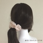 シフォン生地で作ったシュシュ（ホワイト）