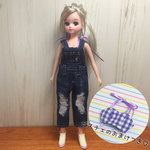リカちゃん*ダメージジーンズサロペット