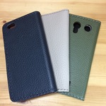 全機種（ほぼ）対応・手帳型革のスマホケース ＜革の色選べます＞ 　　＊　左利き用も承ります　　　　　　　　　SCー００９