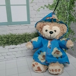 レインコート◆羊柄◆カボチャパンツ付き◆シェリーメイ、ダッフィー兼用(ストラップ)洋服 カッパ
