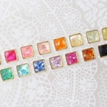 スクエアシェルピアス/イヤリング 