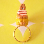 クマが座ってるリング(RD)