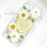 ハートレモンのブライダル押し花iPhoneケース2