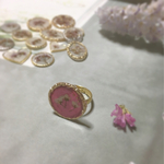 ドライフラワー リング レジン