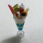 hand:made:ミニチュア：ドールハウス：真夏のフルーツパフェ：
