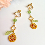オレンジ🍊イヤリング
