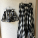お揃い風！親子スカート