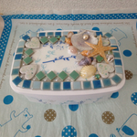 SALE●トイレウェットシートケース 爽やか夏タイル