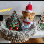 ＊Xmas　ねこちゃん×ツリー×ゆきだるま　かご入り＊
