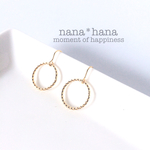 シンプル リングピアス